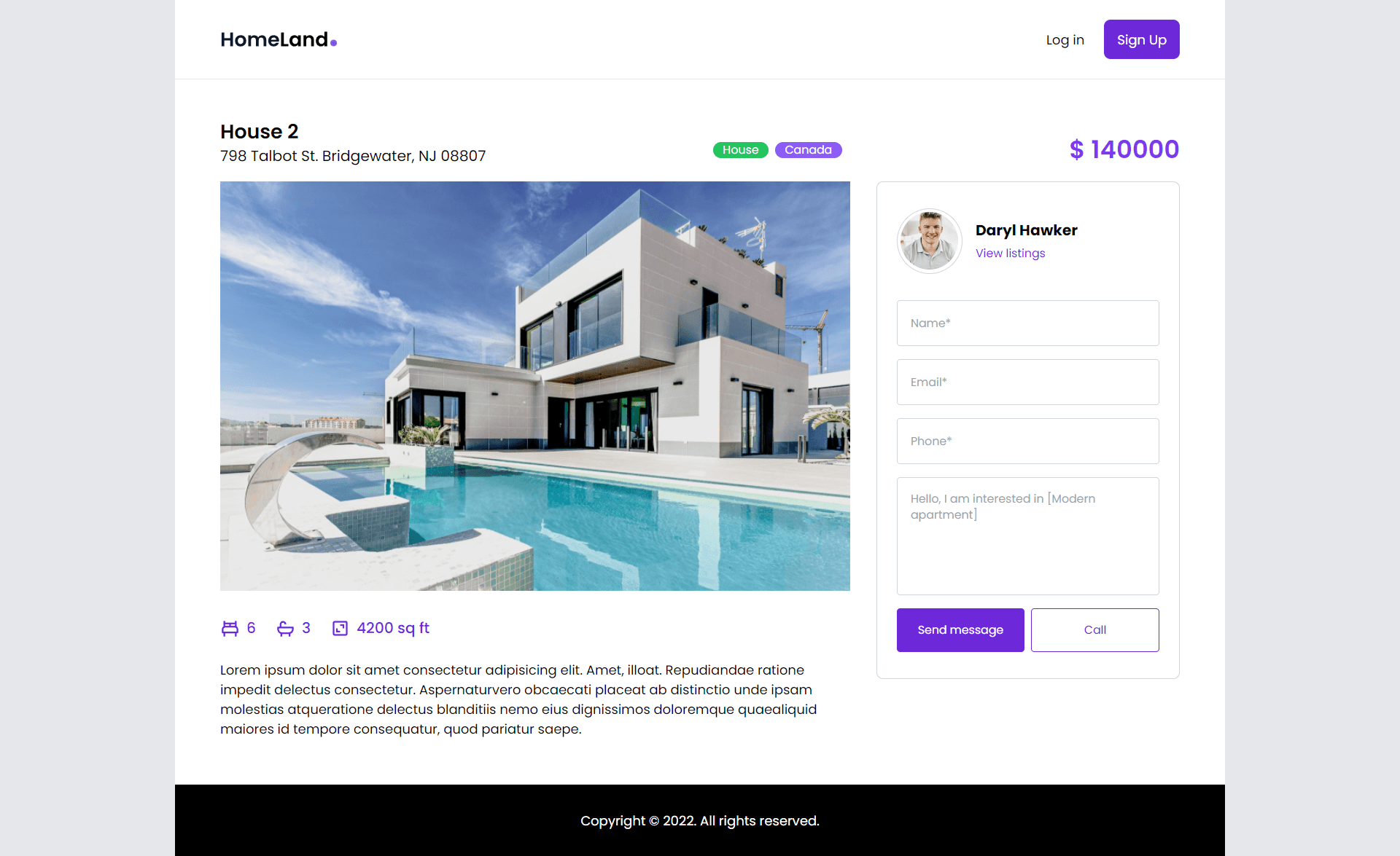 Real-Estate React App